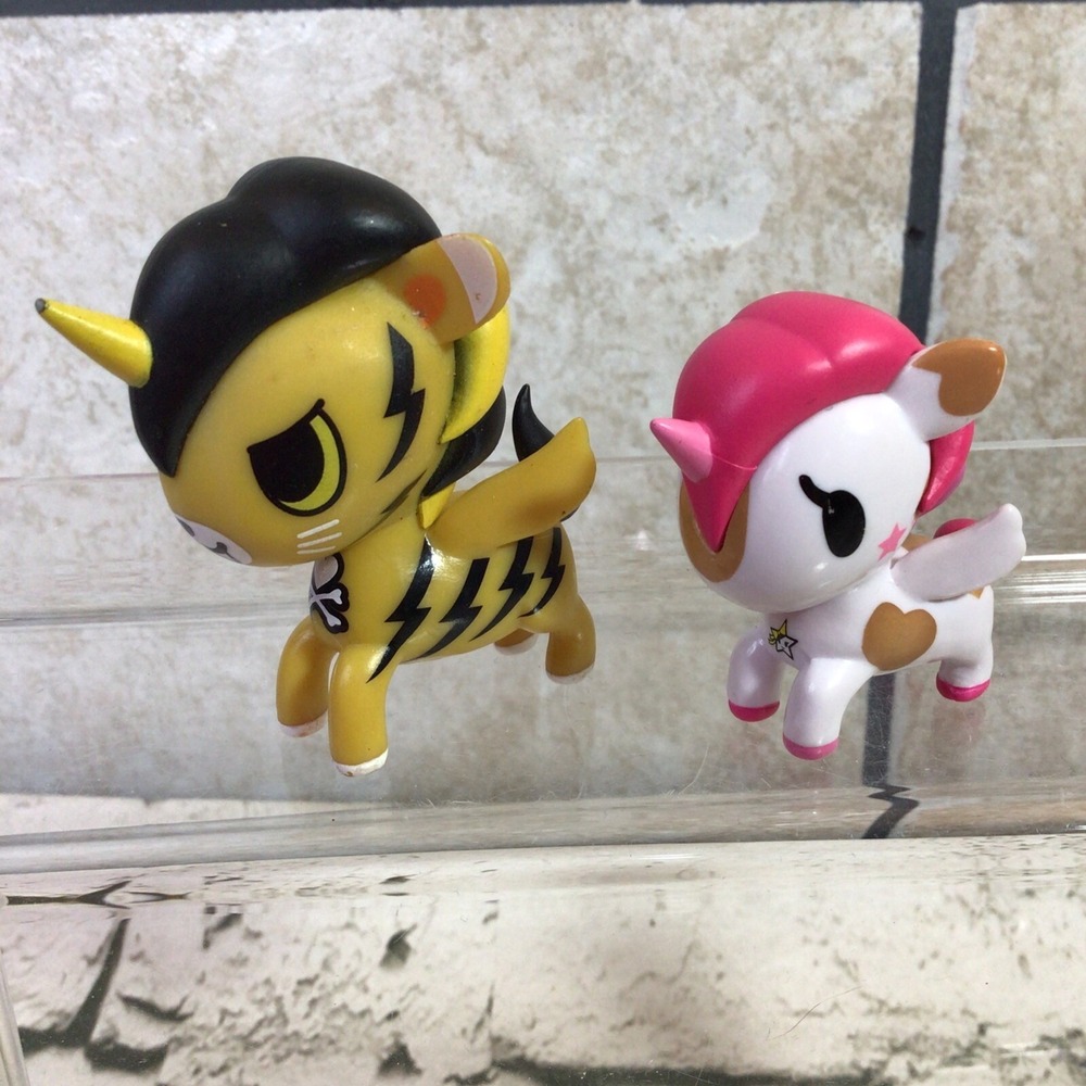 Tokidoki Figures Anime Unicorn Vinyl PVC Lot Of 2 Toys By Just Play